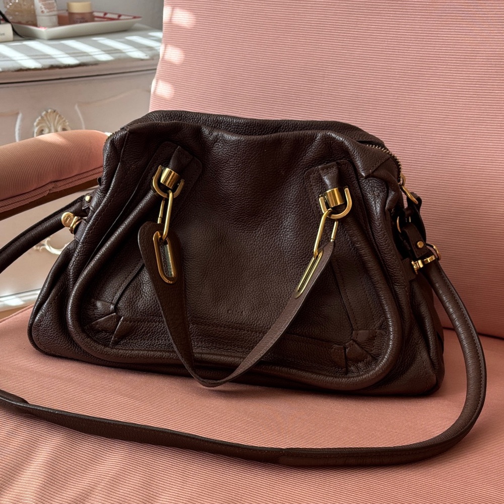 Chloe Paraty Bag Chocolate Brown